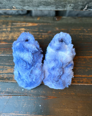 Blue Bear-ly 🐻 cozy booties