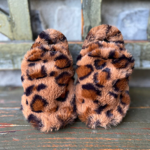 Leopard Bear-ly 🐻 cozy booties
