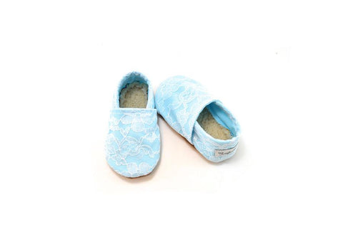 BABY BLUE LACE BOOTIE