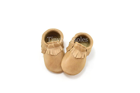 Muted Gold Moccasins