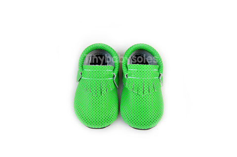 Neon Green Breathable Moccasins